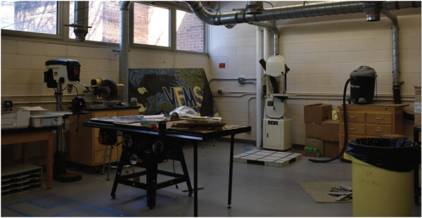 Geared up: Machines sit in the VFMS Technology Education room. The school board approved the implementation of changes to the middle school schedule. VFMS and TEMS will replace the Technology Education course with a new STEM class starting in the 2025-26 school year.